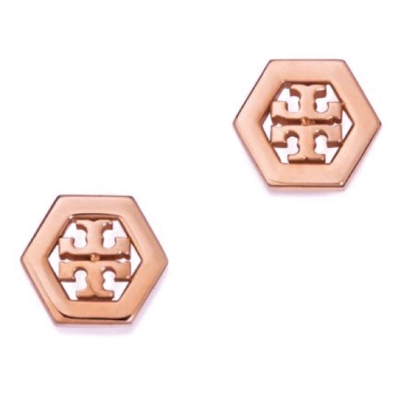 Tory burch store hexagon earrings